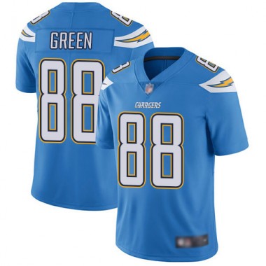 Los Angeles Chargers NFL Football Virgil Green Electric Blue Jersey Youth Limited 88 Alternate Vapor Untouchable